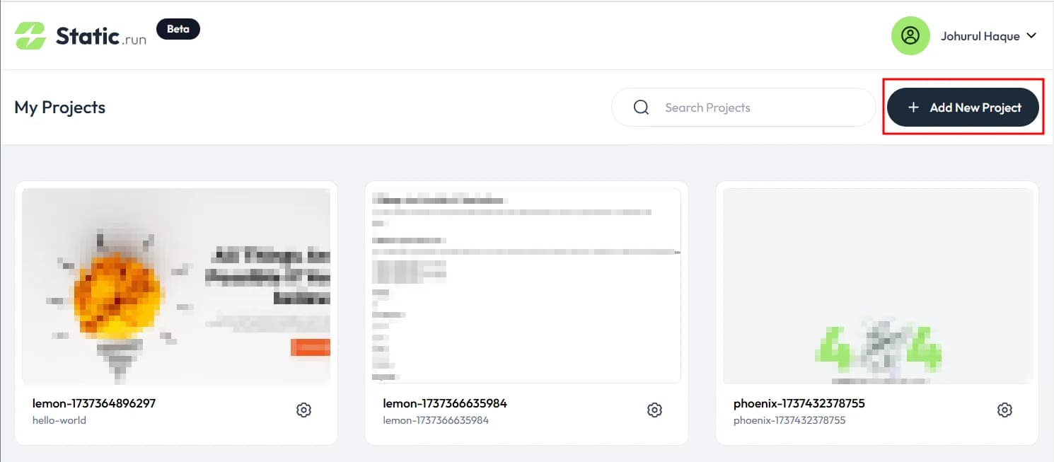 add project